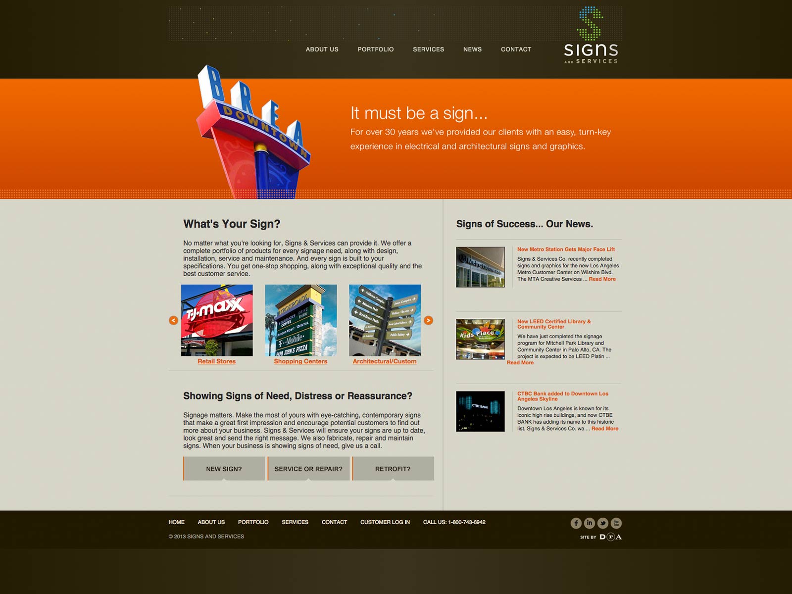 Signs and Services Web Design & Development